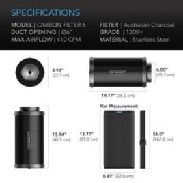 Carbon Filter 6"